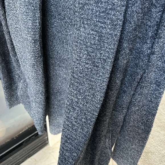 Barefoot Dreams CozyChic Lite Circle Open Front Cardigan Marled Blue XS Small - Picture 3 of 7